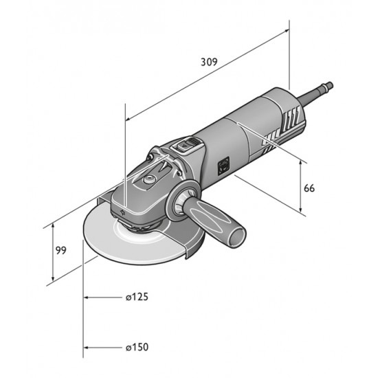 FEIN Γωνιακός Τροχός WSG 17-150P Ø150mm
